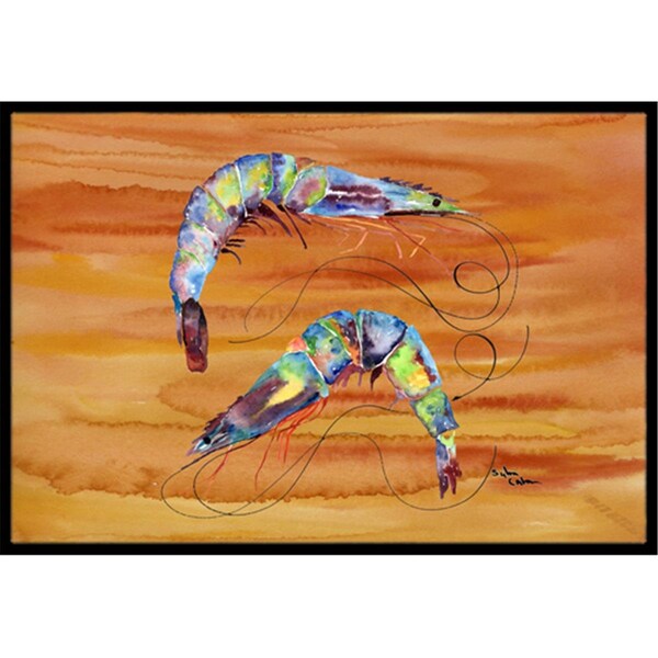 Carolines Treasures 36 x 24 in. Shrimp Indoor Or Outdoor Doormat 8145-JMAT - main